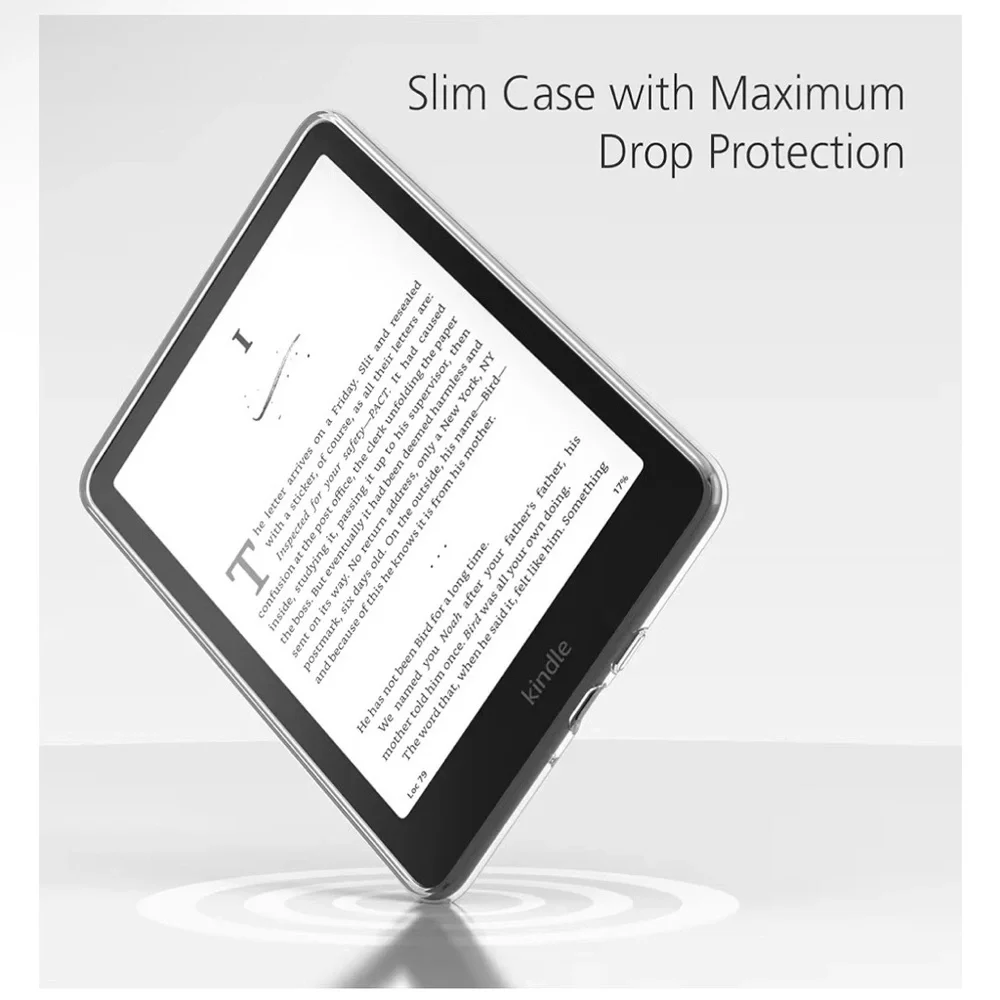 Clear Case for Kindle Paperwhite & Colorsoft (2024 Releases) E-Reader.